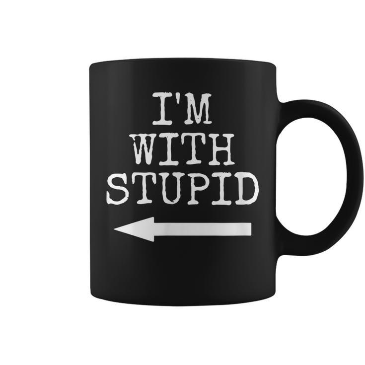 Im Stupid Im With Stupid Funny Couples Gift  Gift For Mens Coffee Mug