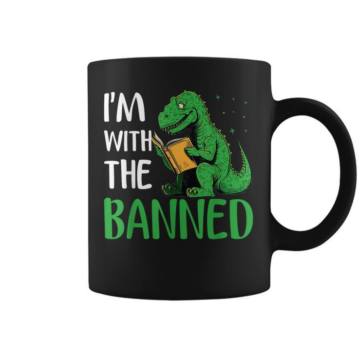 Im With The Banned Read Banned Books Lover Bookworm Coffee Mug
