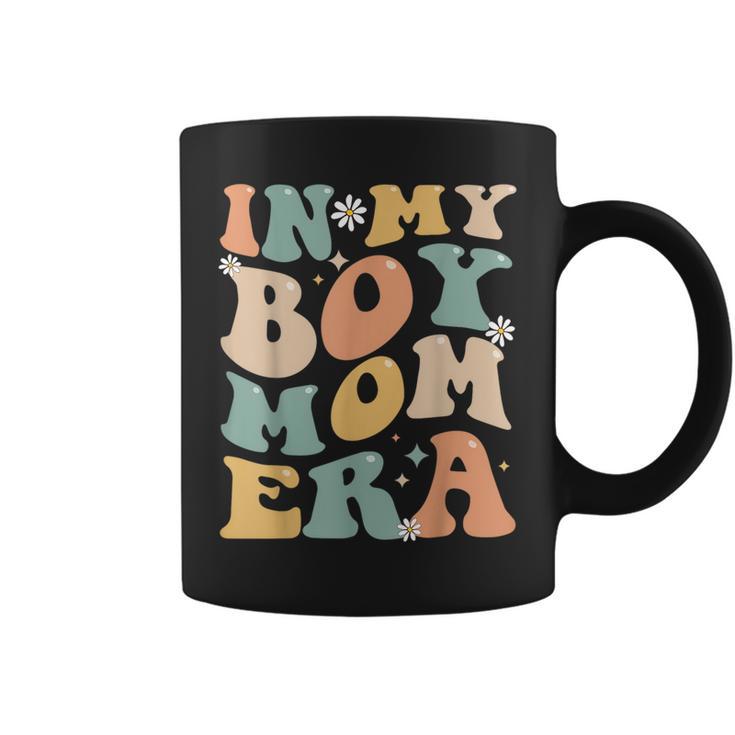 In My Boy Mom Era Groovy Mom Of Boys Gifts Funny Mothers Day  Coffee Mug