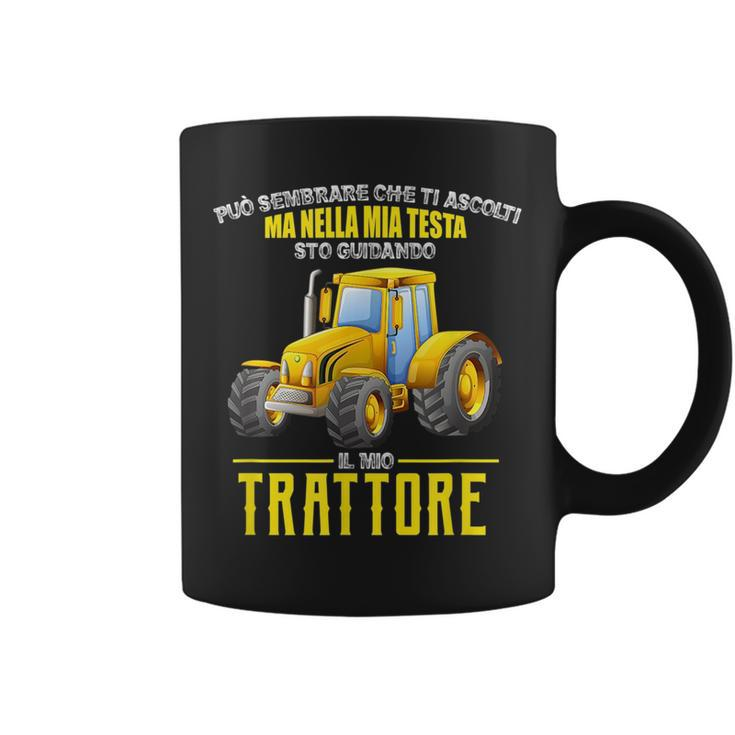 In My Head I Am Driving My Tractor Italian Words  Coffee Mug