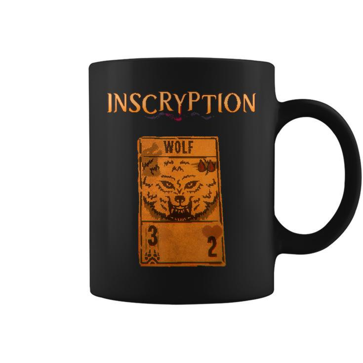 Inscryption Psychological Wolf Card Game Halloween Scary Halloween Coffee Mug