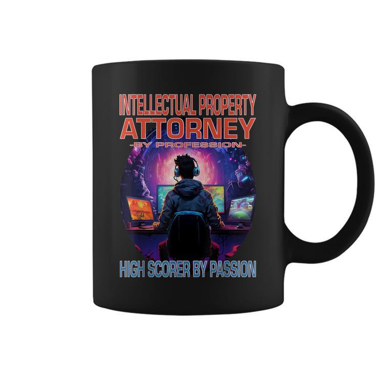 Intellectual Property Attorney Gamer Fun Pun Gaming Coffee Mug