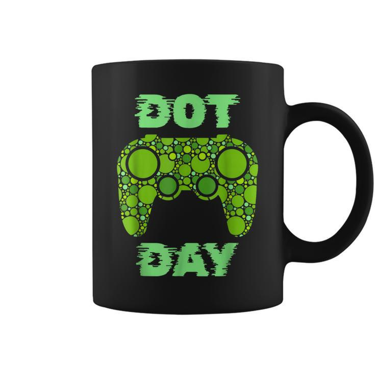 International Dot Day Video Game Lover Boys Polka Dot Gamer Coffee Mug