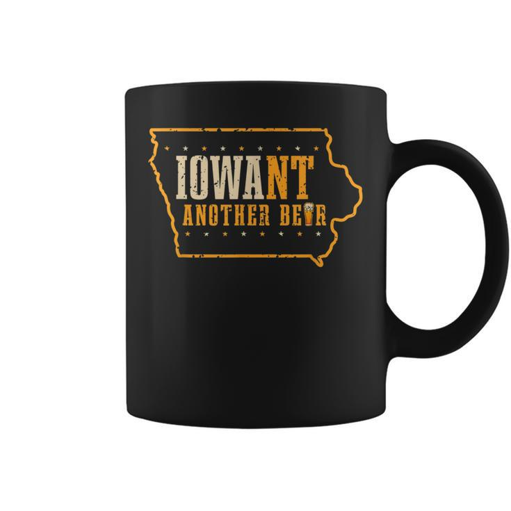 Iowa State Map I Want Another Beer Funny Drinking Drinking Funny Designs Funny Gifts Coffee Mug