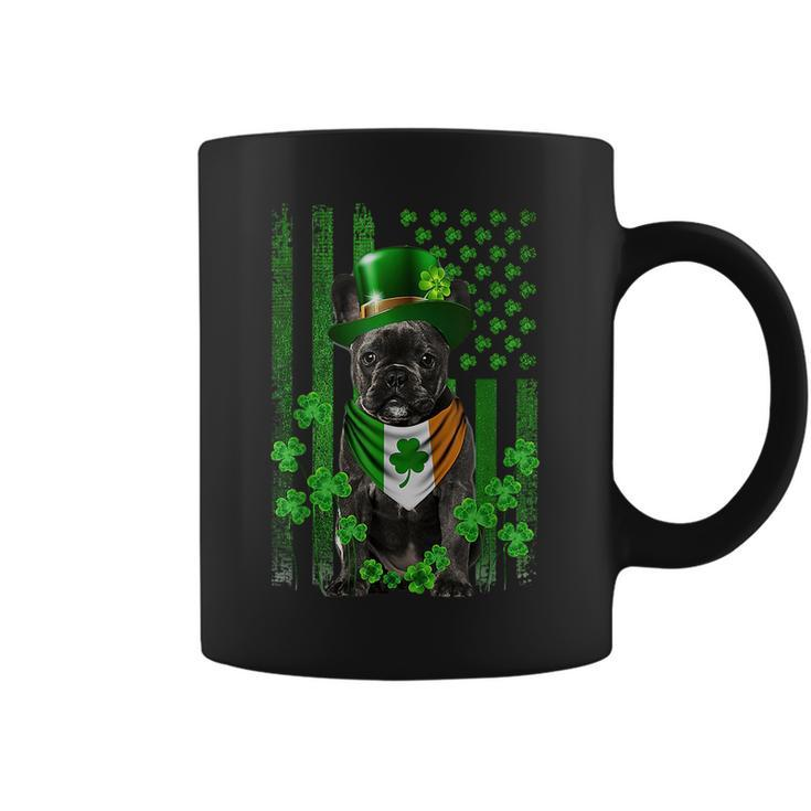 Irish French Bulldog St Patricks Day Funny Leprechaun Flag Leprechaun Funny Gifts Coffee Mug