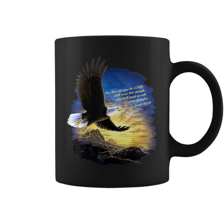 Isaiah 4031 Mount Up Wings As Eagles Christian Bible Verse Coffee Mug