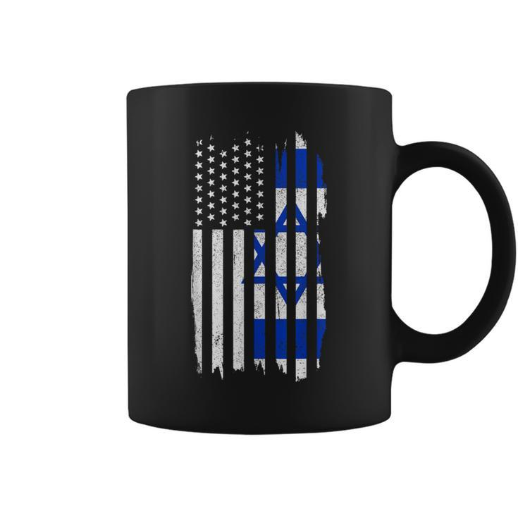 Israel American Flag Patriotic Israeli Pride Coffee Mug