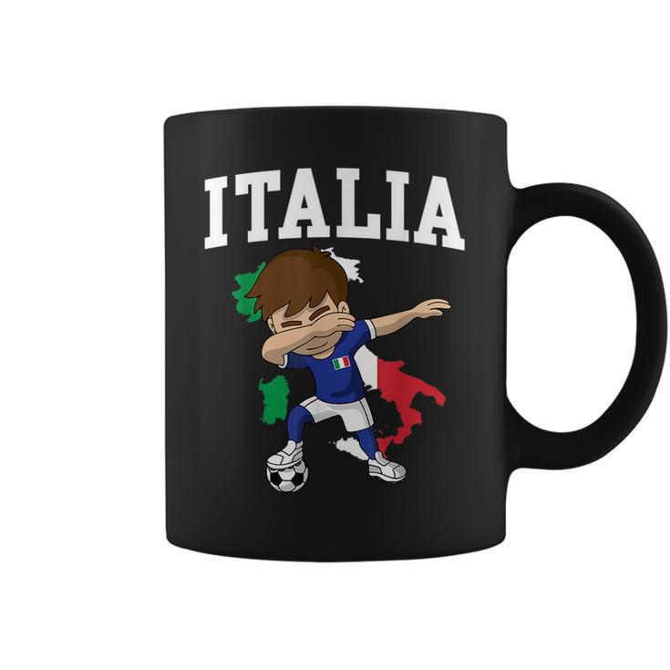 Italia Soccer Boy Italian Italy Flag Map Sports Team Coach  Coffee Mug