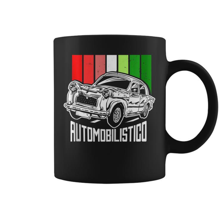 Italian Automotive With Italy Flag Colors Auto Classic Cars  Coffee Mug