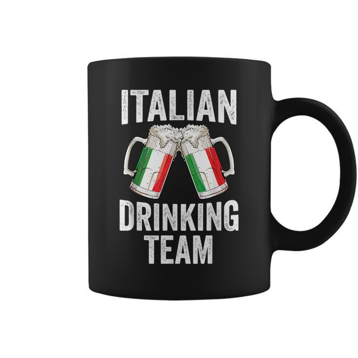 Italian Drinking Team Salute Italy Flag Funny Oktoberfest  Coffee Mug