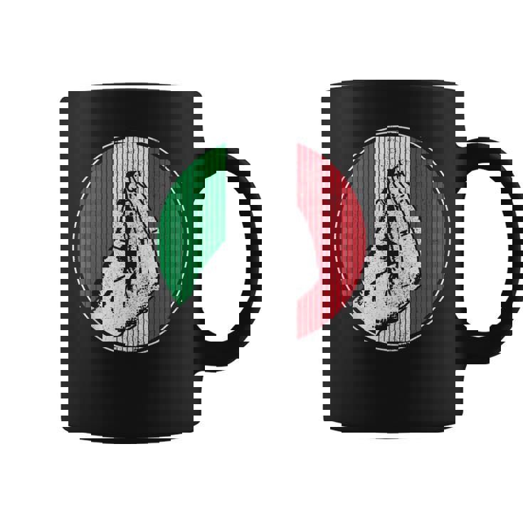 Italy Italian Funny Hand Gesture Flag Pride Fan Soccer Gift Coffee Mug