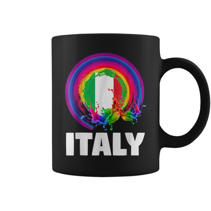 Italy Lgbt Gay Pride Rainbow Flag  Coffee Mug