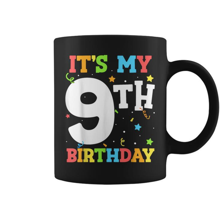 It's My 9Th Birthday 9 Nine Happy Birthday Boy Or Girls Coffee Mug