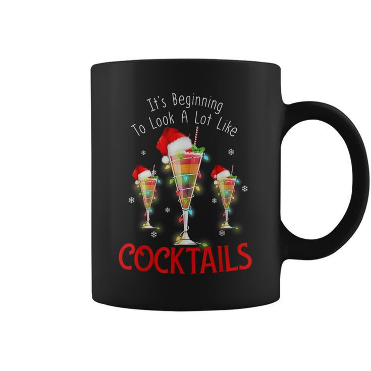 It's Beginning To Look A Lot Like Cocktails Christmas Coffee Mug