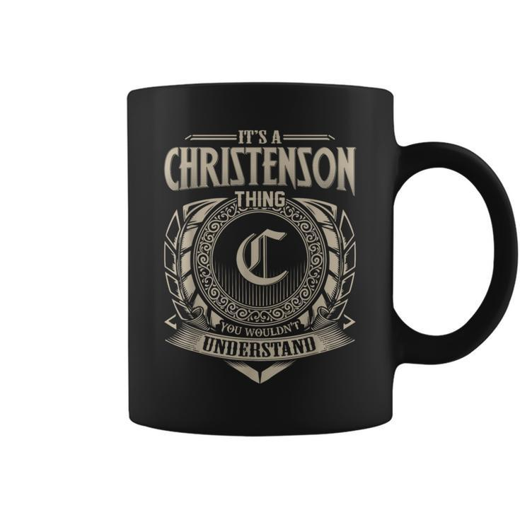 It's A Christenson Thing You Wouldnt Understand Name Vintage Coffee Mug