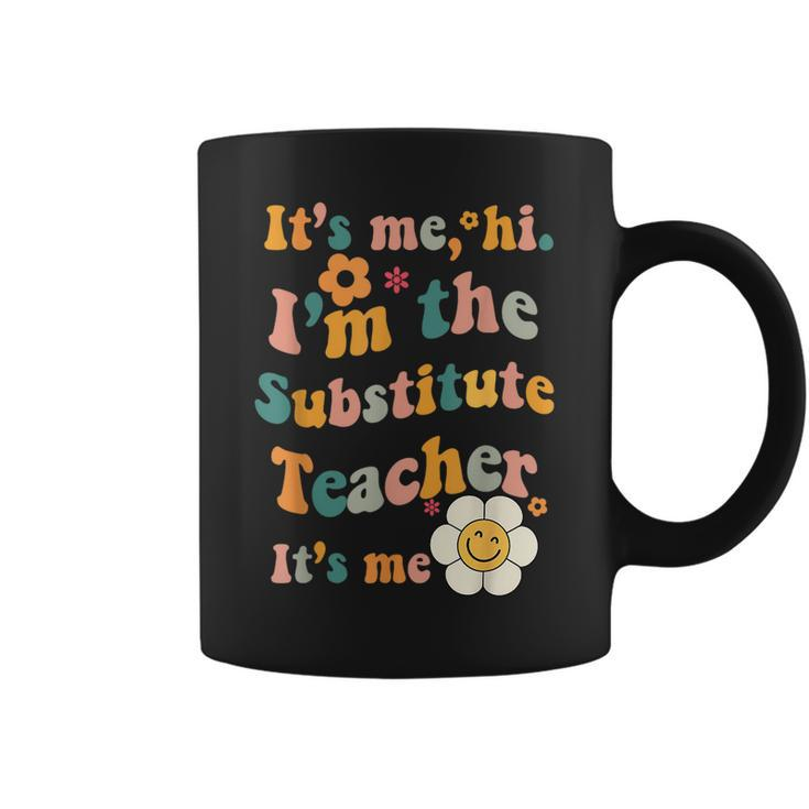 It’S Me Hi I’M The Substitute Teacher Retro Vintage Coffee Mug