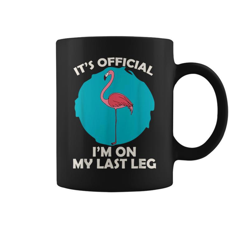 Its Official Im On My Last Leg Ampu Funny Wheelchair  Coffee Mug