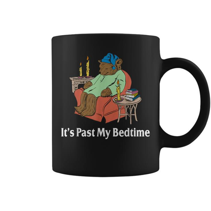 It's Past My Bedtime Bear Lover Reading Coffee Mug