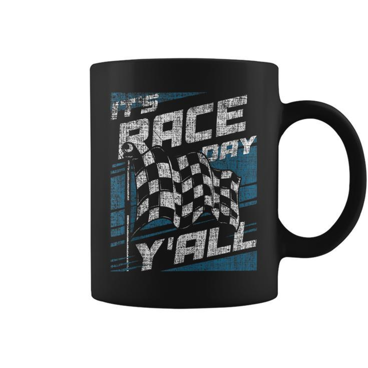 Its Race Day Yall Sprint Car Racer Dirt Track Racing Racing Funny Gifts Coffee Mug