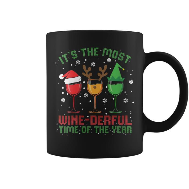 It's The Most Wine-Derful Time Of The Year Wine Xmas Coffee Mug