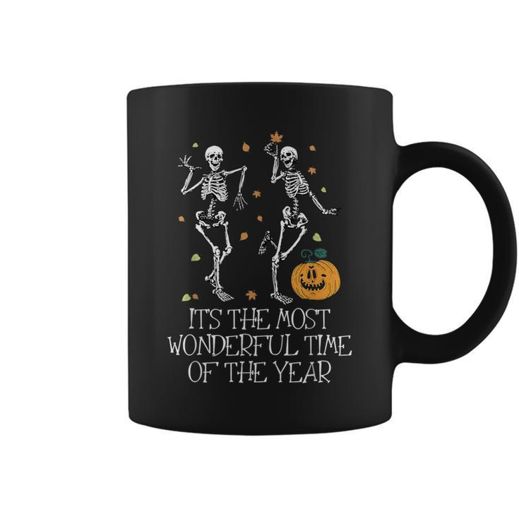 It's The Most Wonderful Time Of The Year Halloween Skeleton Coffee Mug