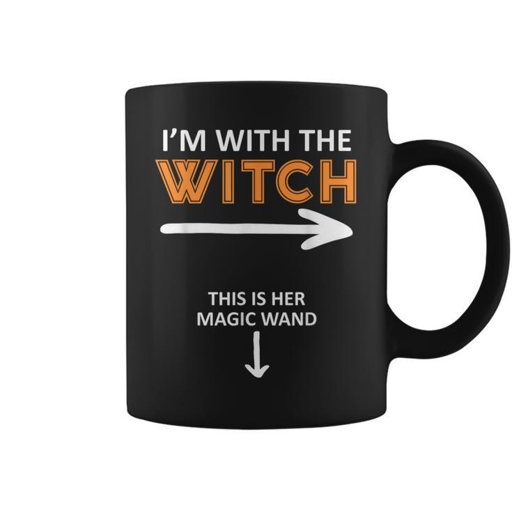 I´M With The Witch And This Is Her Magic Wand Coffee Mug