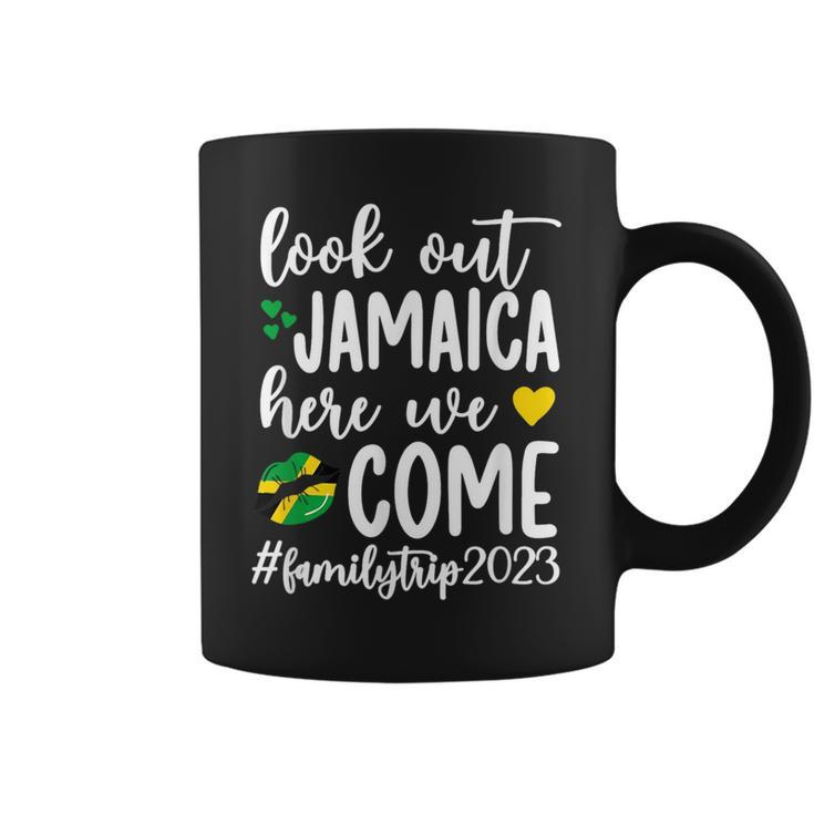Jamaica Here We Come Family Trip 2023 Vacation Jamaica  Coffee Mug
