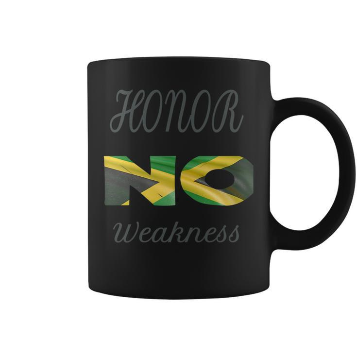 Jamaica Honor No Weakness Pride Gifts Clothing   Coffee Mug