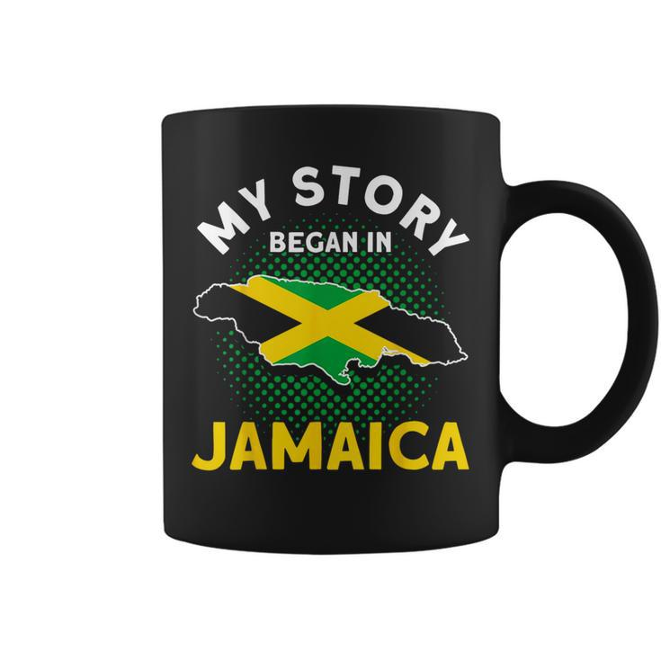 Jamaican Moms Jamaica Lovers My Story Began In Jamaica Pride Coffee Mug
