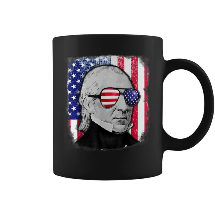 James K Polk Us Flag  4Th Of July Coffee Mug