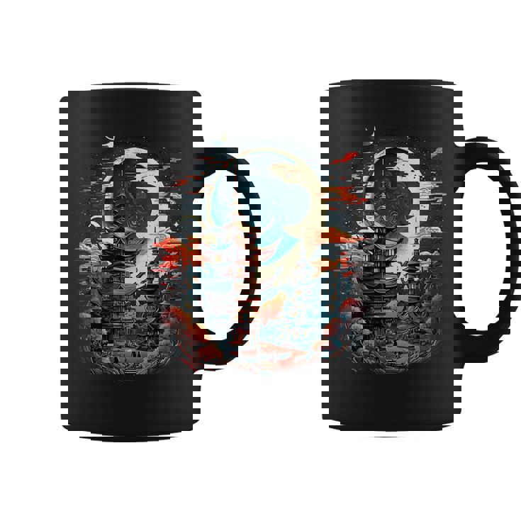 Japanese Temple Tokyo Asian Inspired Retro Japan  Coffee Mug