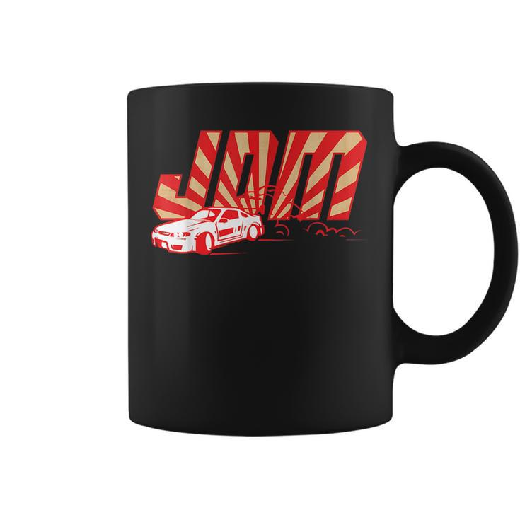 Jdm Drift Car Vintage Sunset Text Graphic Japanese Domestic Coffee Mug