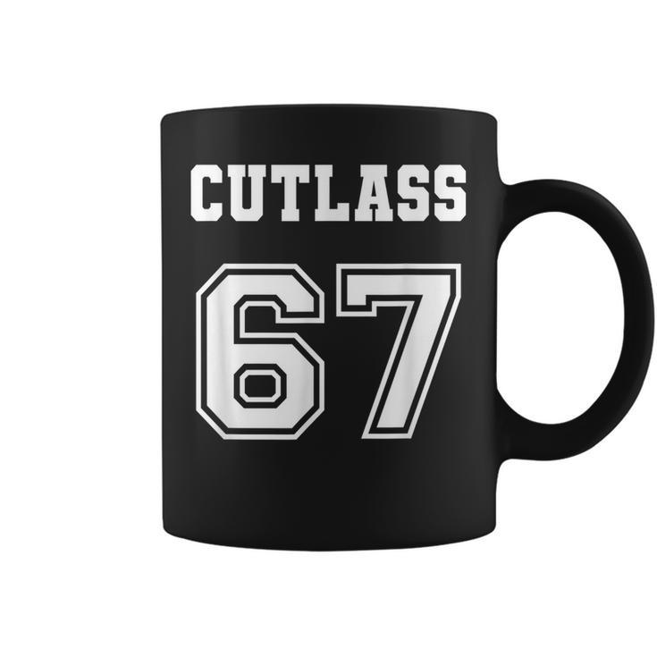 Jersey Style Cutlass 67 1967 Old School Vintage Muscle Car Coffee Mug