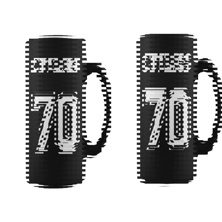 Jersey Style Cutlass 70 1970 Old School Muscle Car Coffee Mug
