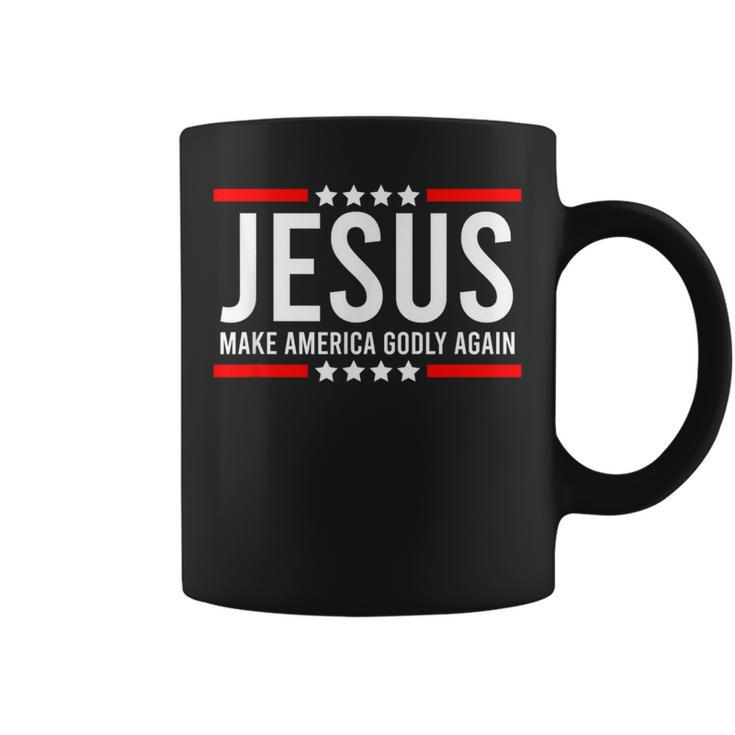 Jesus Make America Godly Again Patriotic Christian Men  Coffee Mug