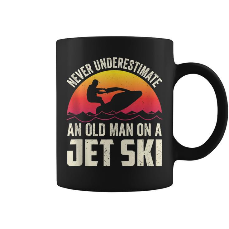 Jet-Ski Never Underestimate An Oldman Jet Ski Water Sports Coffee Mug