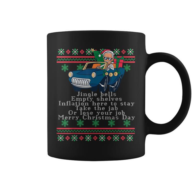 Jingle Joe Biden Santa Trump Ugly Christmas Sweater Coffee Mug