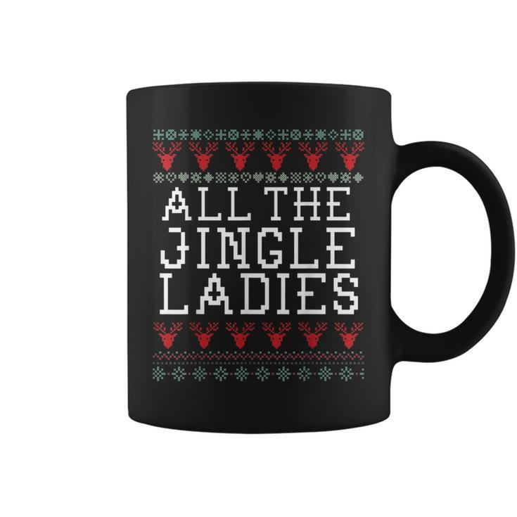 Jingle Ladies Holiday Ugly Christmas Sweater Coffee Mug