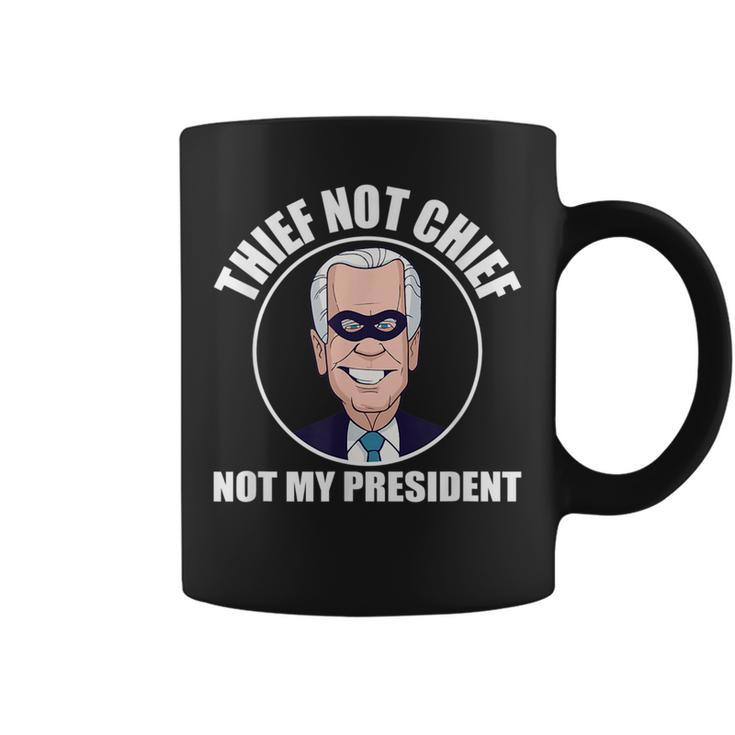 Joe Biden Is Not My President Funny Anti Joe Biden Coffee Mug
