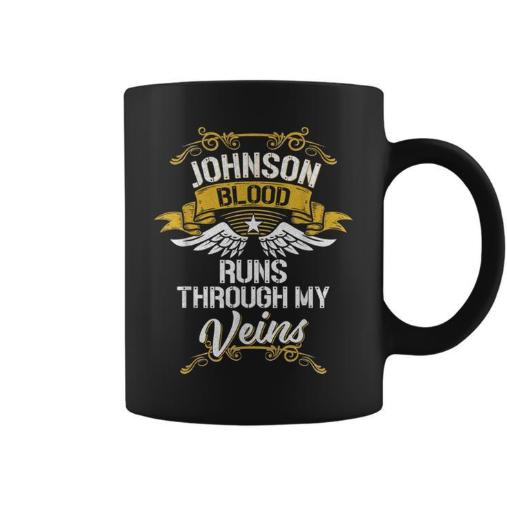 Johnson Blood Runs Through My Veins Coffee Mug