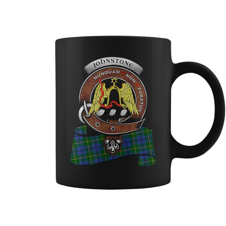 Johnstone Clan Badge & Tartan Coffee Mug