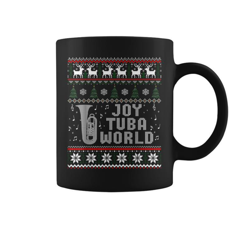 Joy Tuba World Christmas Ugly Sweater Coffee Mug