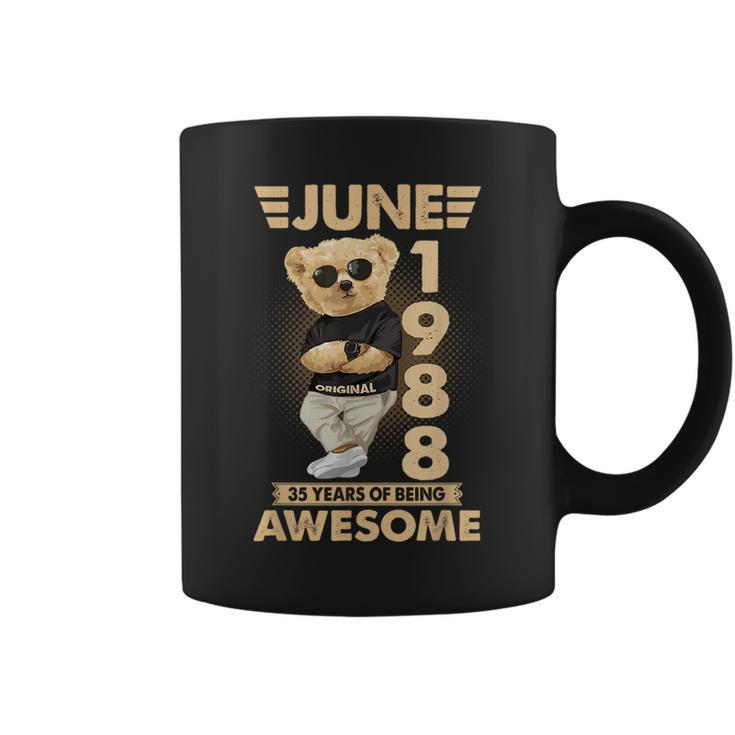 June 1988 35Th Birthday 2023 35 Years Of Being Awesome Coffee Mug