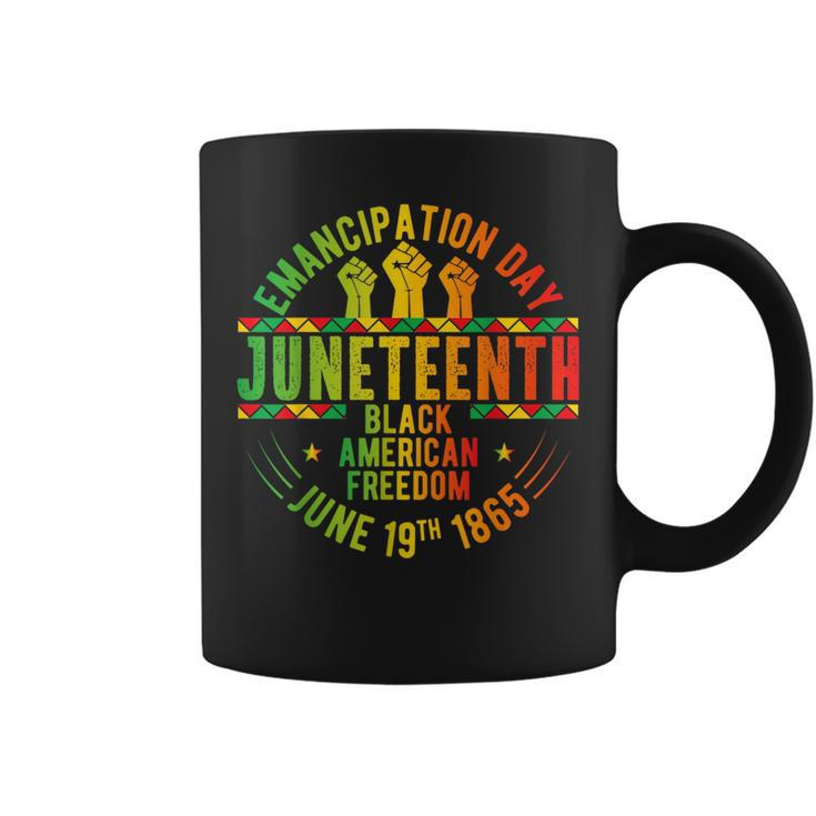 Junenth 1865 Celebrate Independence Day Of Bold Black Coffee Mug
