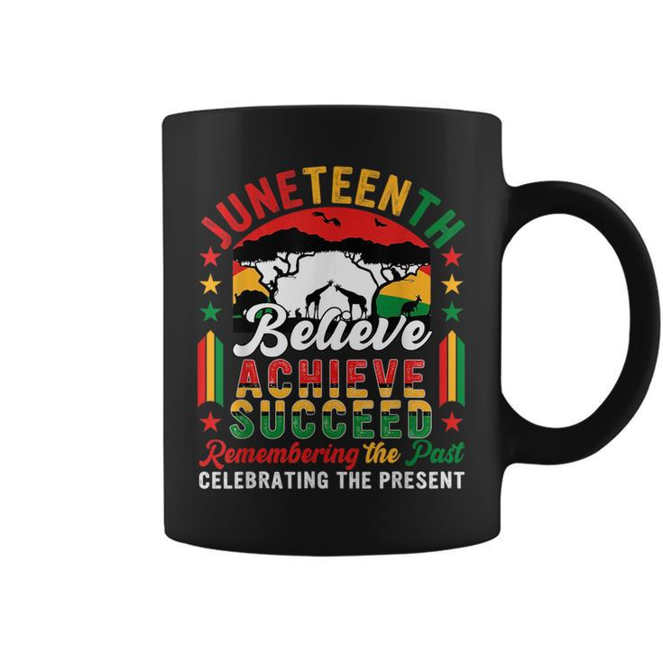 Junenth Believe Achieve Succeed Remembering Celebrating Coffee Mug