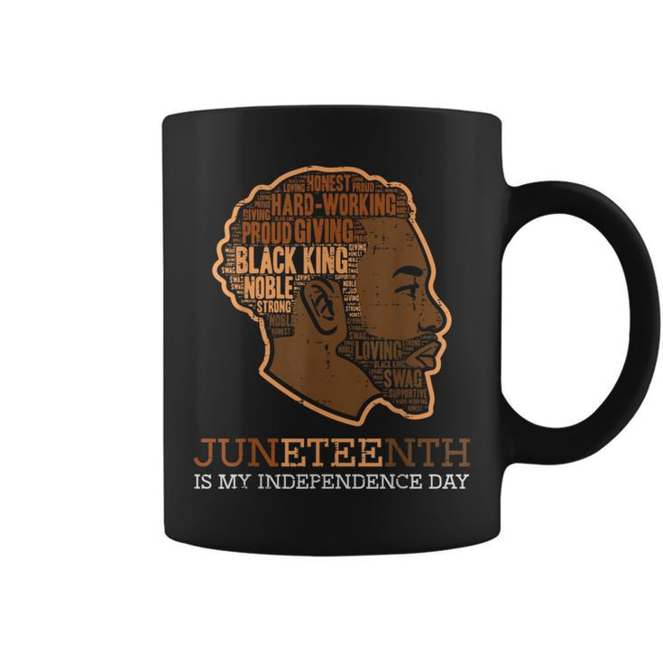 Junenth Black King Independence Day Melanin Dad Men Ns  Coffee Mug