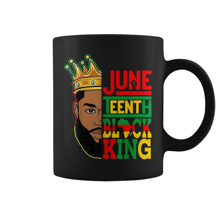 Junenth Black King Melanin Black Dad Fathers Day Men  Coffee Mug