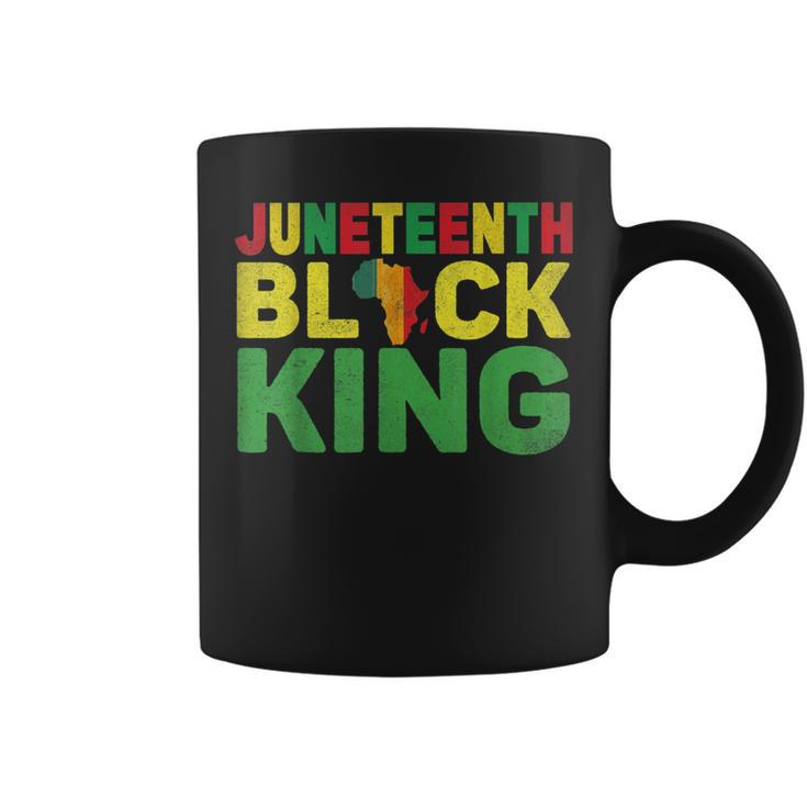 Junenth Black King Melanin Dad Fathers Day Black Pride  Coffee Mug
