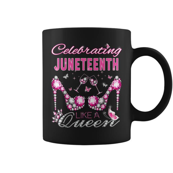 Junenth Black Women Queen Celebrate Independence  Coffee Mug