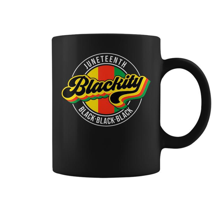 Junenth Blackity Black Freedom African American Vintage  Coffee Mug